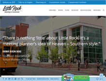 Tablet Screenshot of littlerockmeetings.com